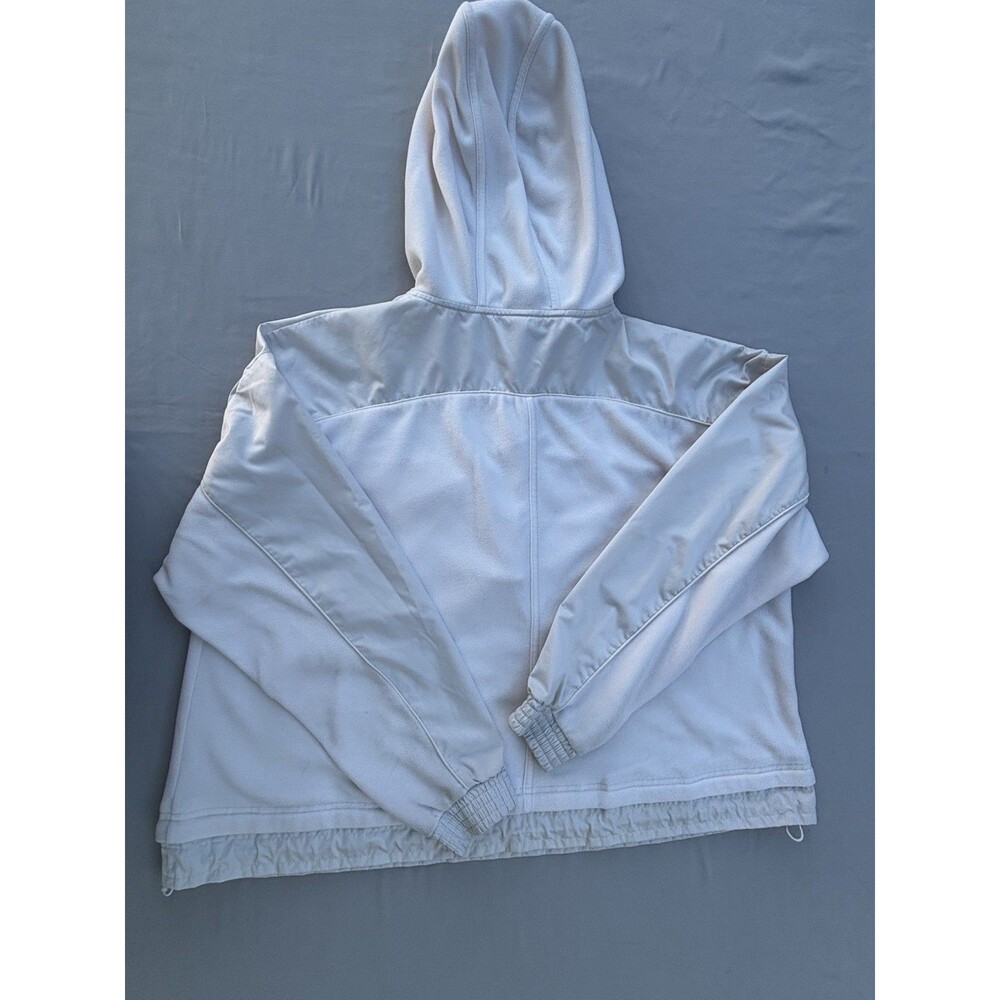 Athleta womens polyester fleece  hooded quarter zip with adjustable sides Size S - Picture 12 of 15